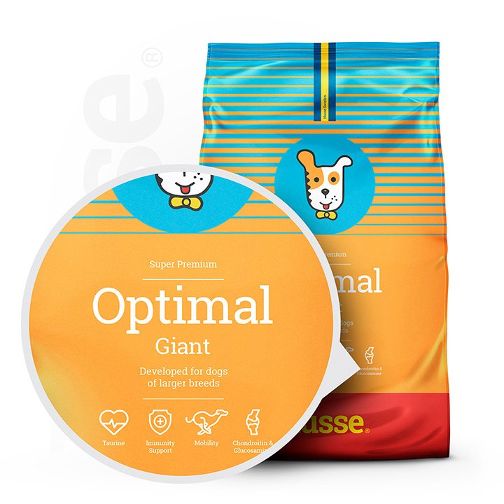 Husse Natural Complete Adult Dry Dog Food Chicken High Energy for Large